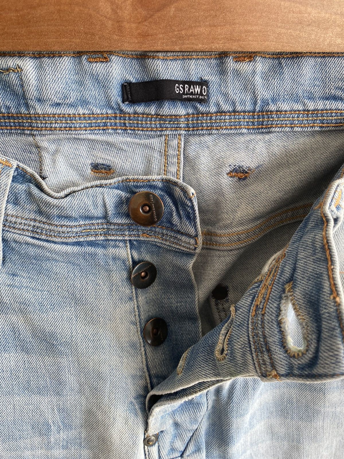 G-Star G Star Raw 3301 Distressed Denim Size US 32 / EU 48 - 6 Thumbnail