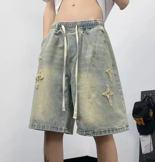 Japanese Brand Kitahara x Fuka Distressed Shorts y2k Size US 29 - 1 Thumbnail