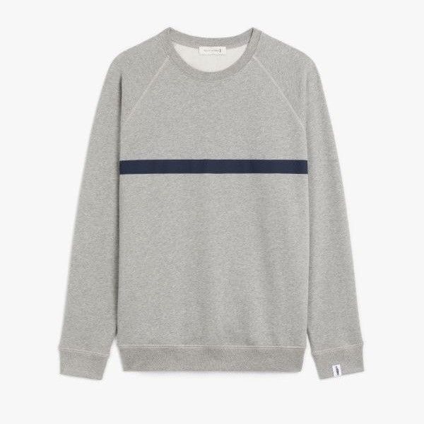 Mackintosh 🌿Mackintosh Crew Neck Sweatshirt GJM-207 - Grey x Navy🌿 Size US M / EU 48-50 / 2 - 1 Thumbnail