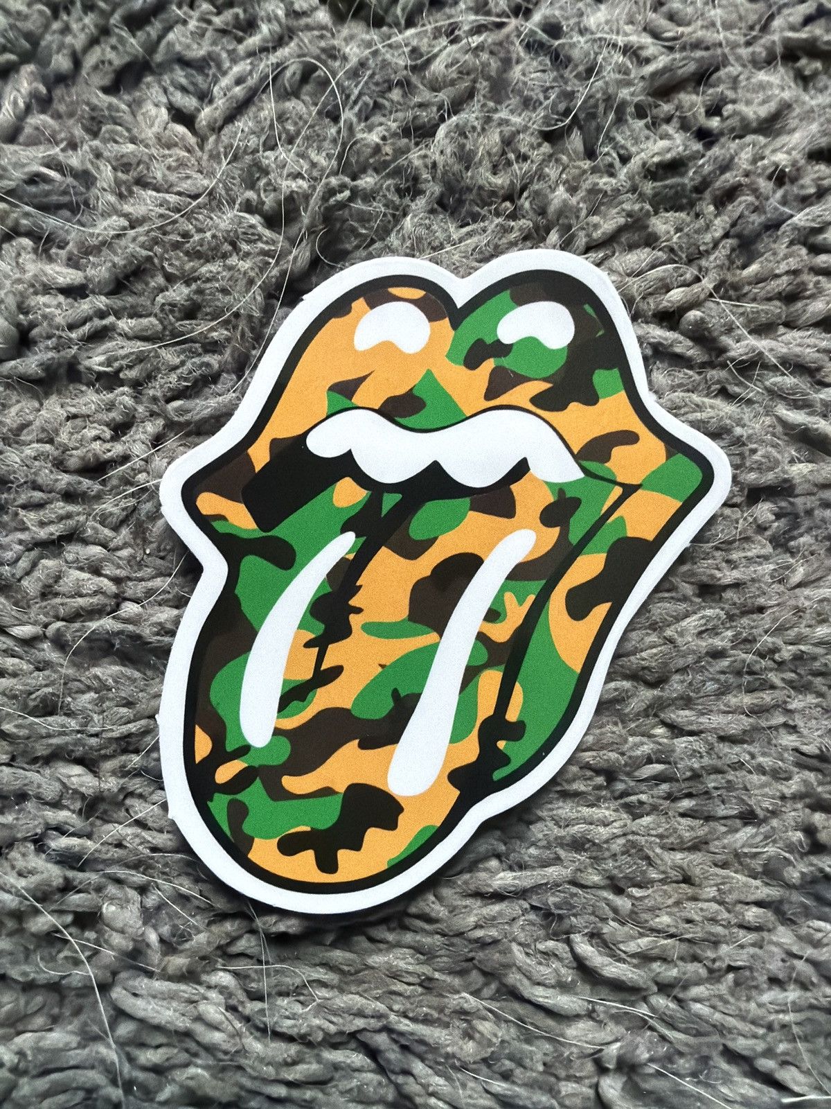 The Rolling Stones The Rolling Stones Camouflage Tongue Sticker Size ONE SIZE - 1 Thumbnail