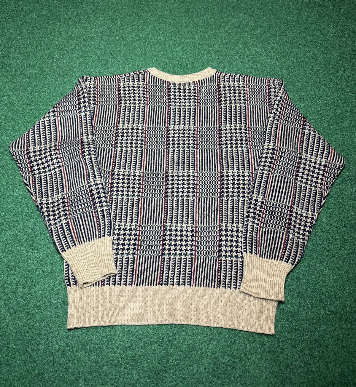 Vintage Preswick And Moore Vintage 100% Wool Houndstooth XL Sweater Size US XL / EU 56 / 4 - 3 Thumbnail