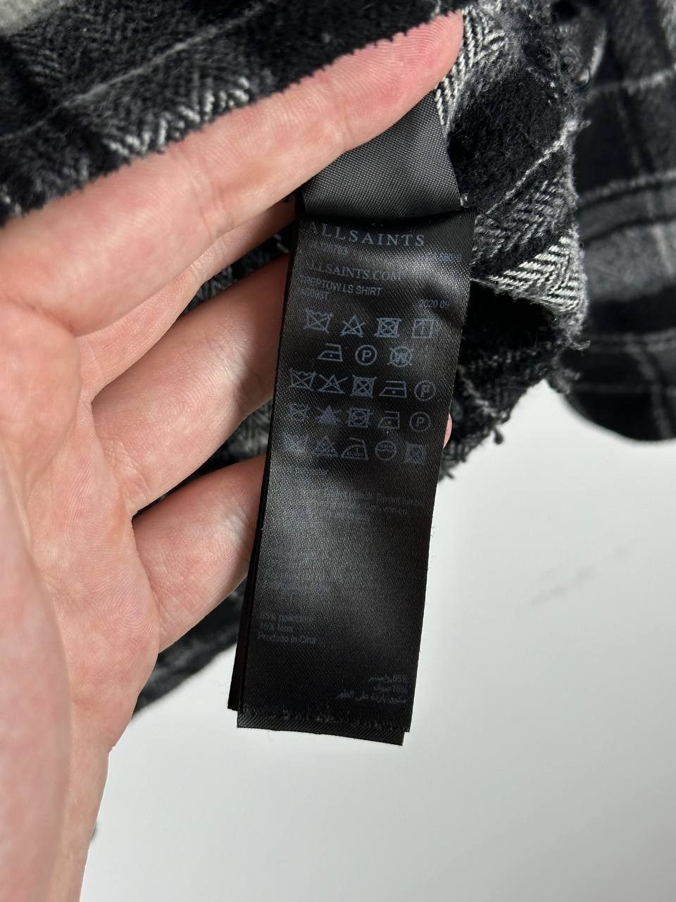Allsaints AllSaints Black and White Flannel Over Shirt Size US M / EU 48-50 / 2 - 9 Thumbnail
