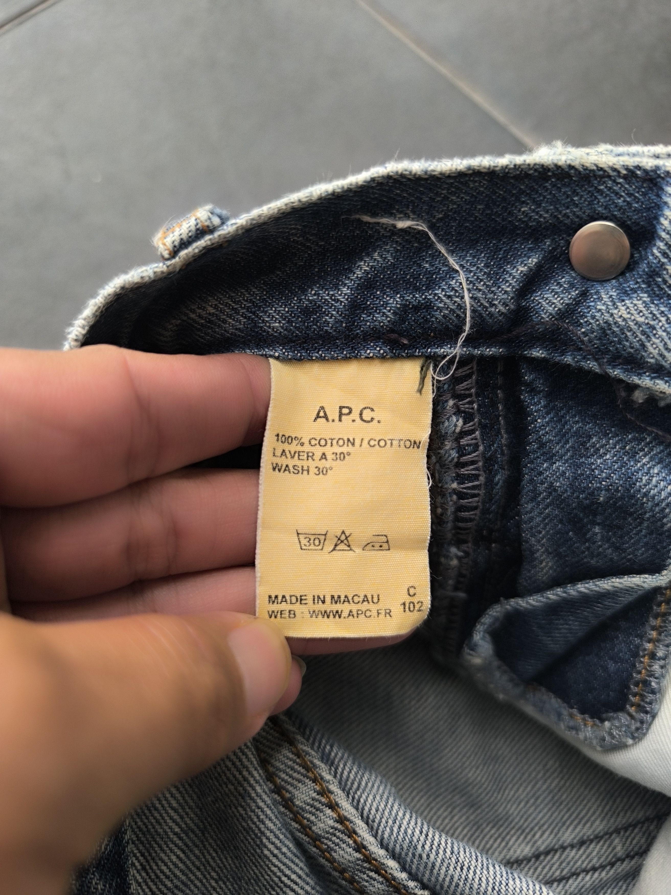 A.P.C. × Japanese Brand RARE APC CARPENTER JEANS Size US 30 / EU 46 - 7 Thumbnail