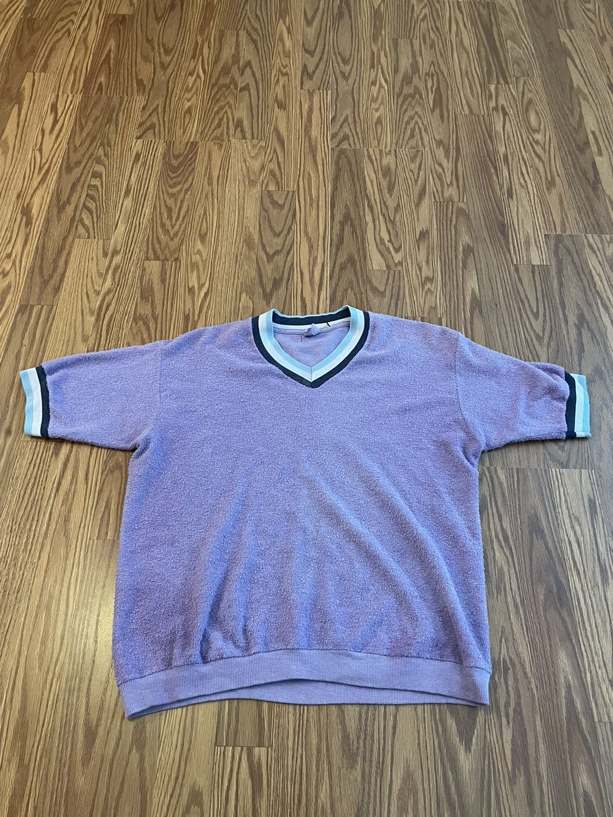 Vintage Vintage Purple Knit shirt Size US XS / EU 42 / 0 - 1 Thumbnail