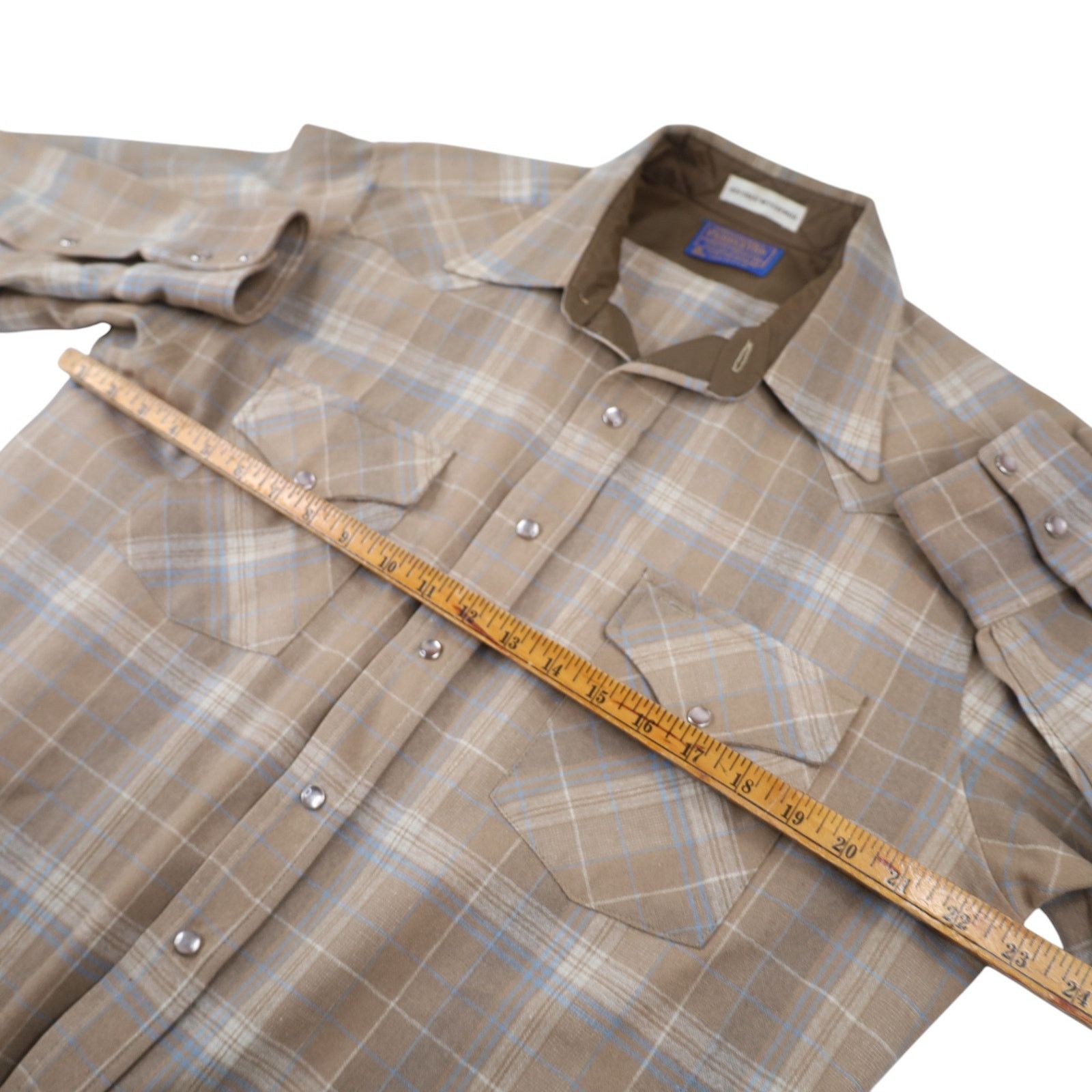 Pendleton × Vintage VTG Pendleton High Grade Westerwear Pearl Snap Flannel Shirt Size US L / EU 52-54 / 3 - 8 Thumbnail