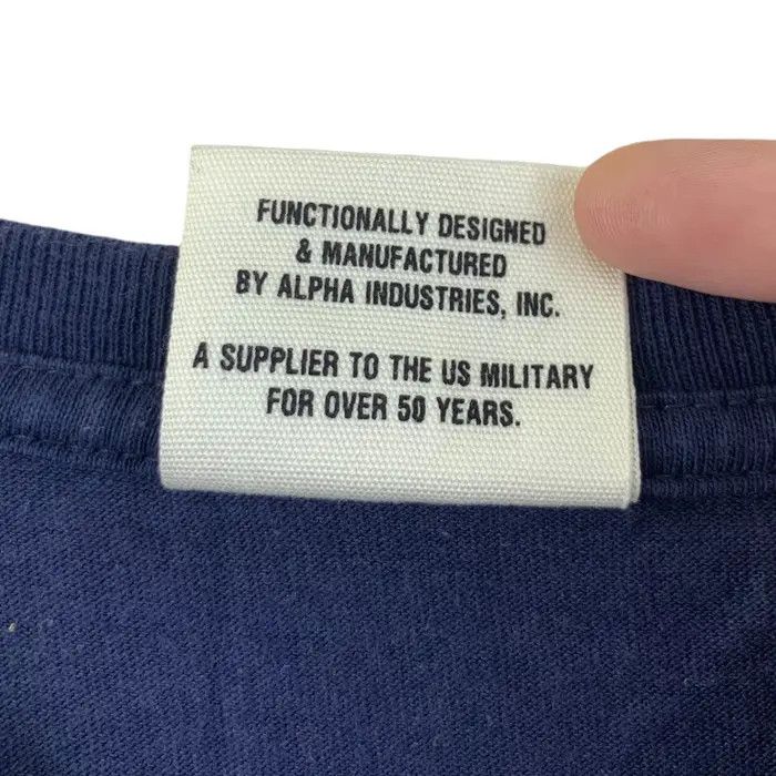 Alpha Industries Vintage ALPHA INDUSTRIES US Military Tee Shirt Size US L / EU 52-54 / 3 - 5 Thumbnail