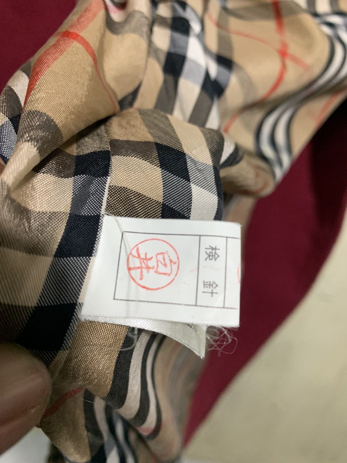 Burberry × Burberry Prorsum 🔥BURBERRY NOVACHECK ROBE RED Size US M / EU 48-50 / 2 - 10 Thumbnail