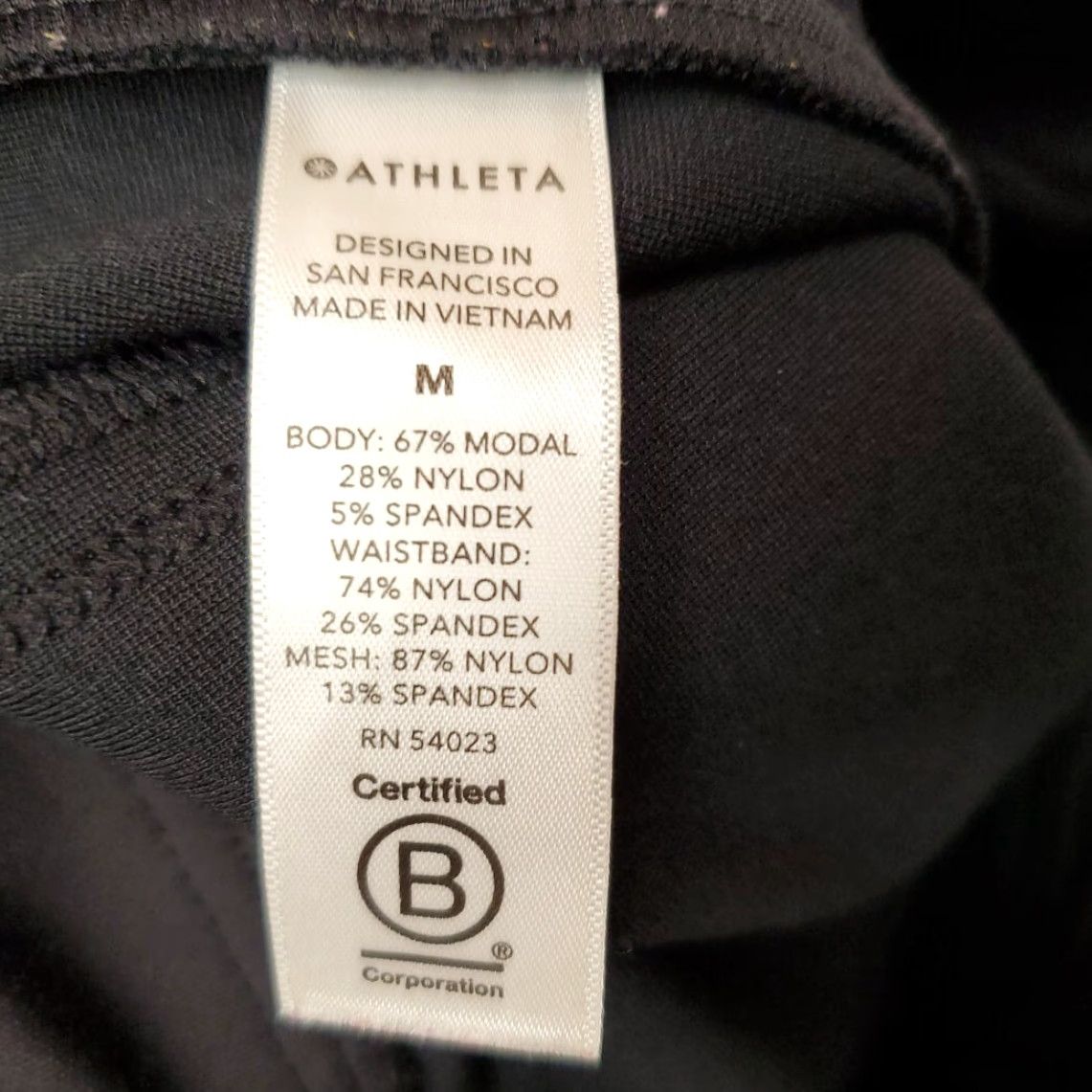 Athleta Athleta Pants Womens M Black Hermosa Stretch Flare Split Hem Pull On Athleisure Size 32" / US 10 / IT 46 - 5 Thumbnail