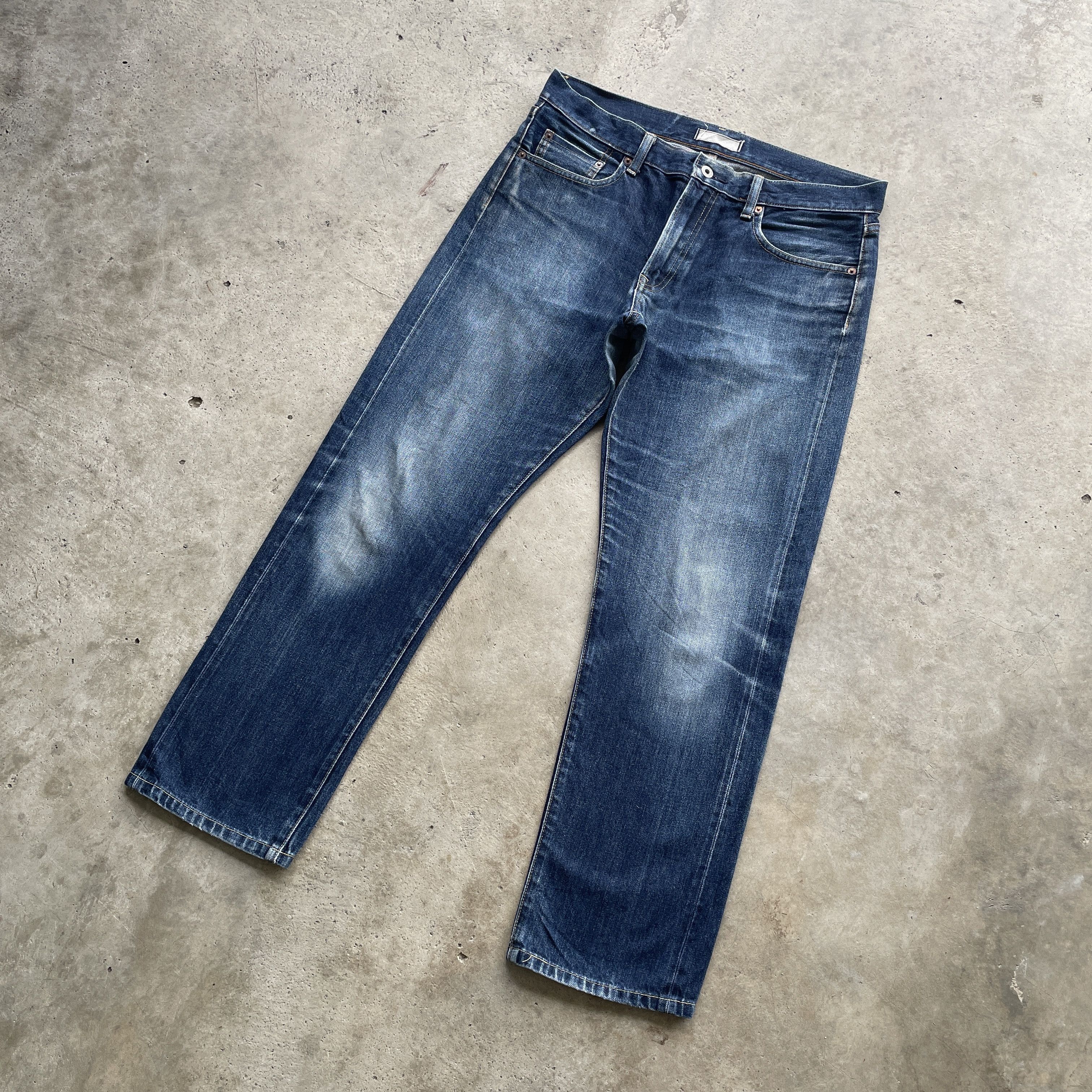 Japanese Brand × Jean VINTAGE JAPANESE JEANS FADED PANTS DENIM W34x28.5 Size US 34 / EU 50 - 1 Thumbnail