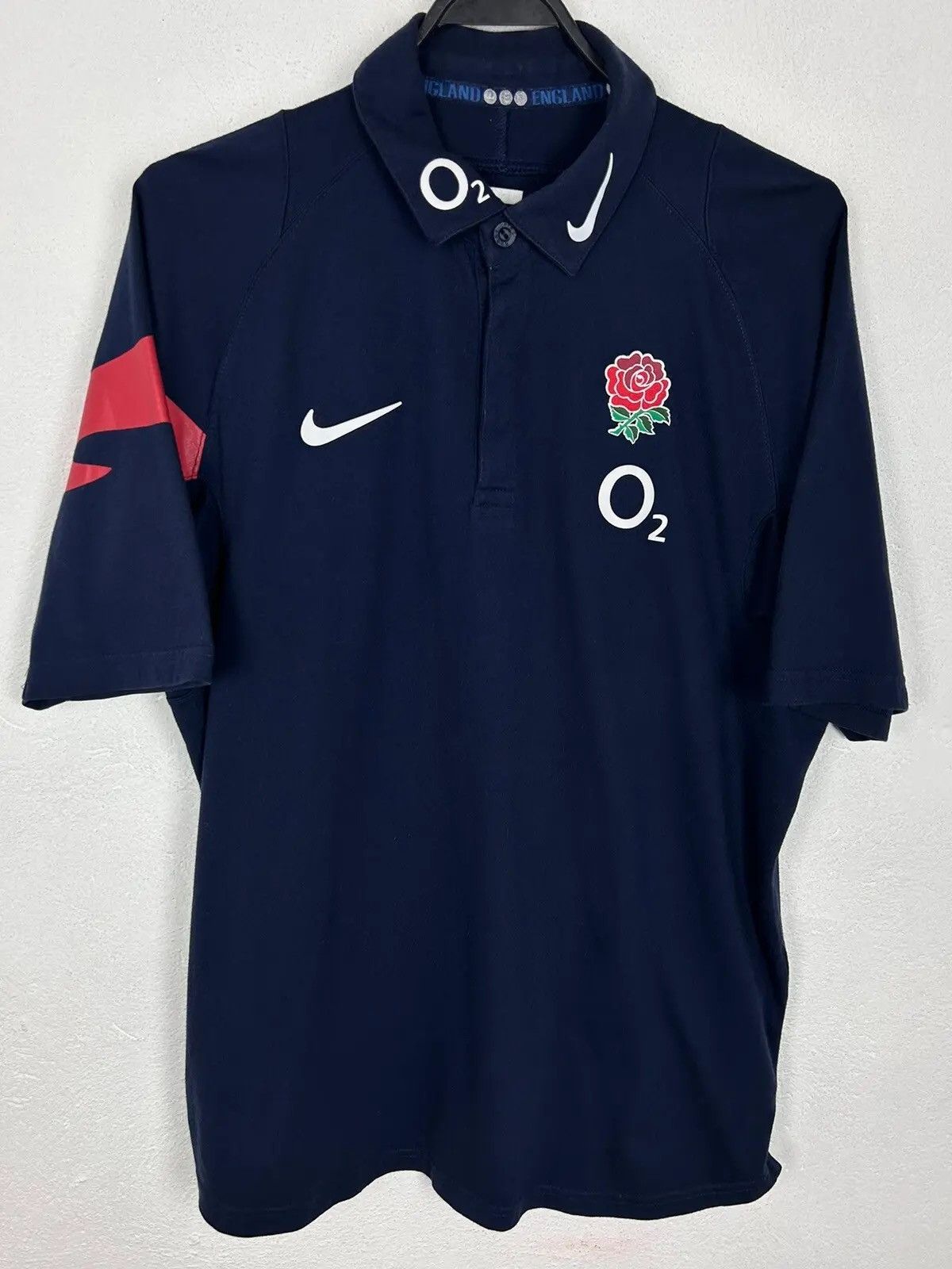 nike england authentic polo shirt