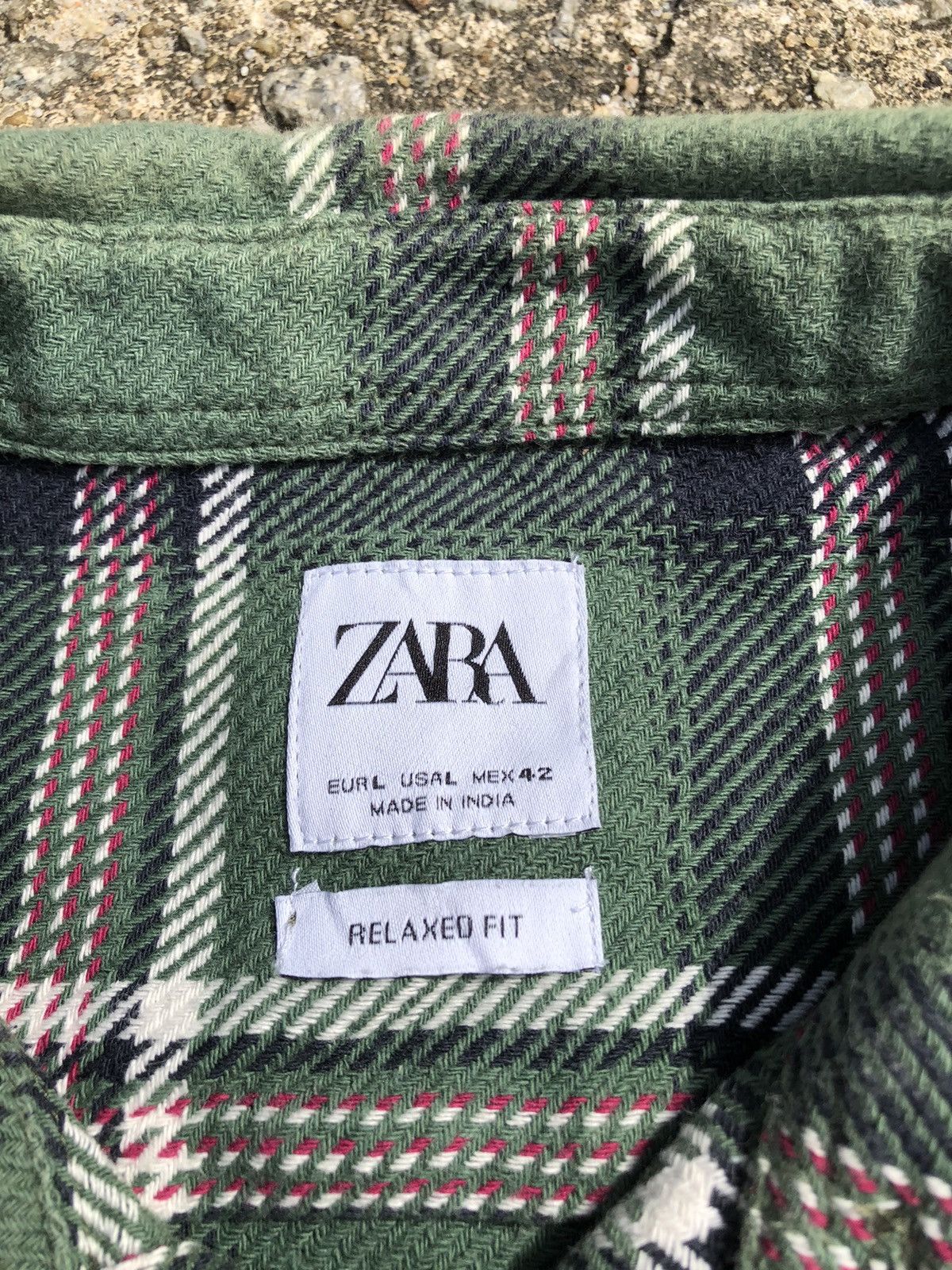 Vintage × Zara Zara Double Pocket Plaid Relaxed Fit Flannel Size US L / EU 52-54 / 3 - 12 Thumbnail