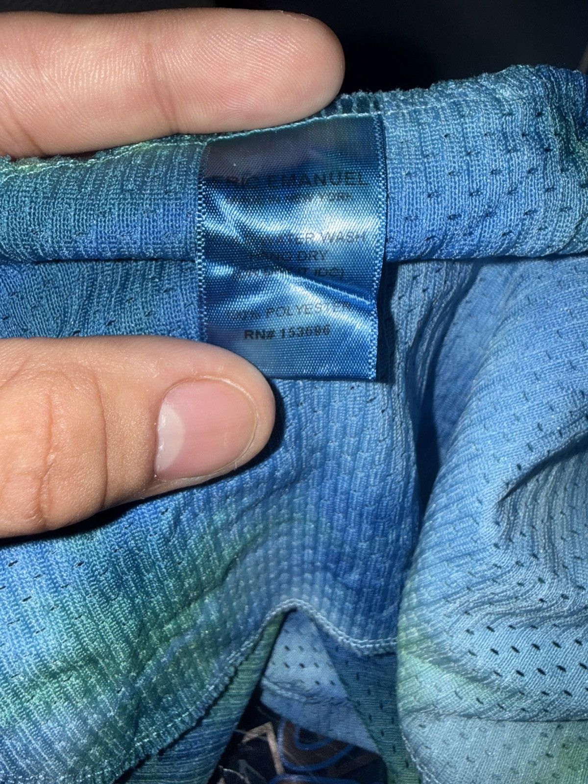 Eric Emanuel Eric Emanuel Deep Sea Blue Tie Dye Shorts Size US 36 / EU 52 - 6 Thumbnail