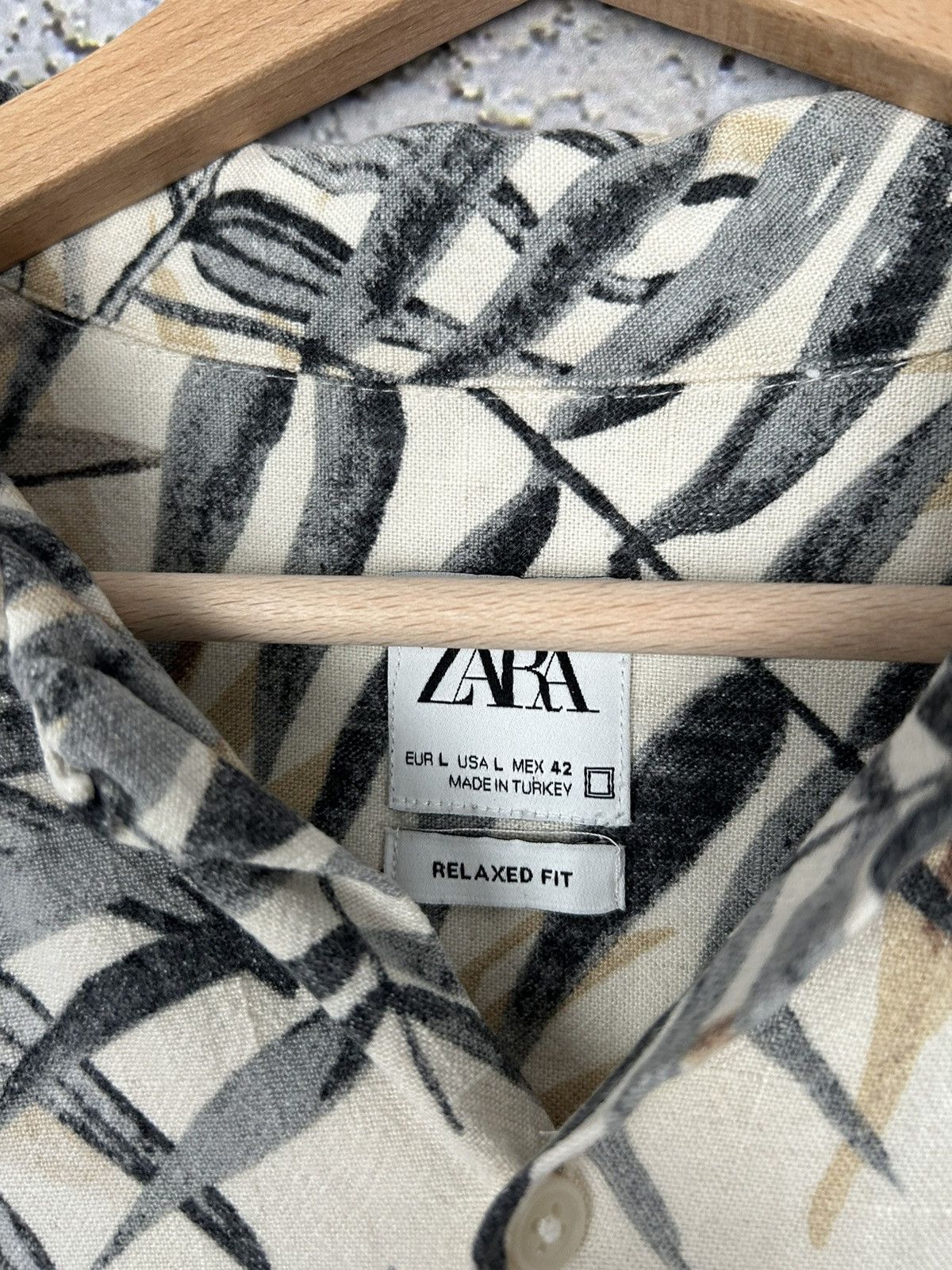 Zara Zara Hawaiian Palm Shirt Crazy Summer Hype Retro Size US L / EU 52-54 / 3 - 4 Thumbnail