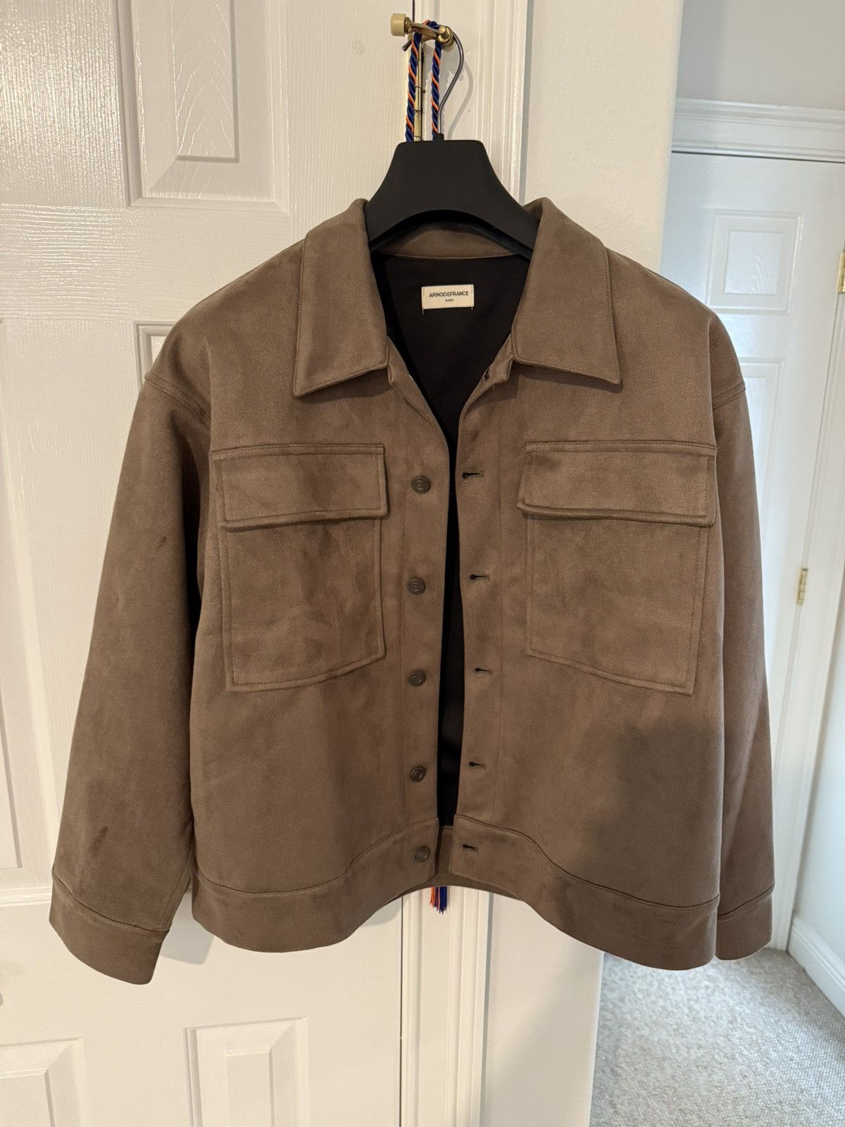 Other Korean Brown Suede Jacket Size US L / EU 52-54 / 3 - 1 Thumbnail