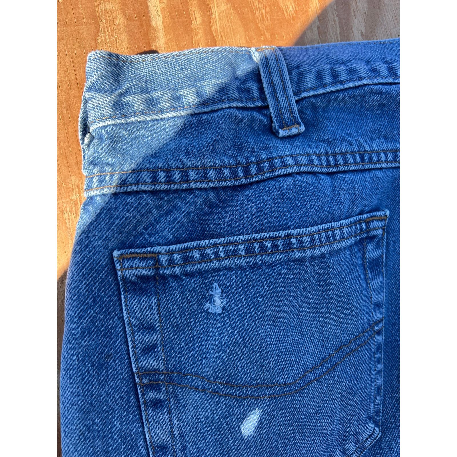 Carhartt Carhartt Jeans Mens 36x32 Blue Denim Work Pants relaxed Size US 34 / EU 50 - 9 Thumbnail