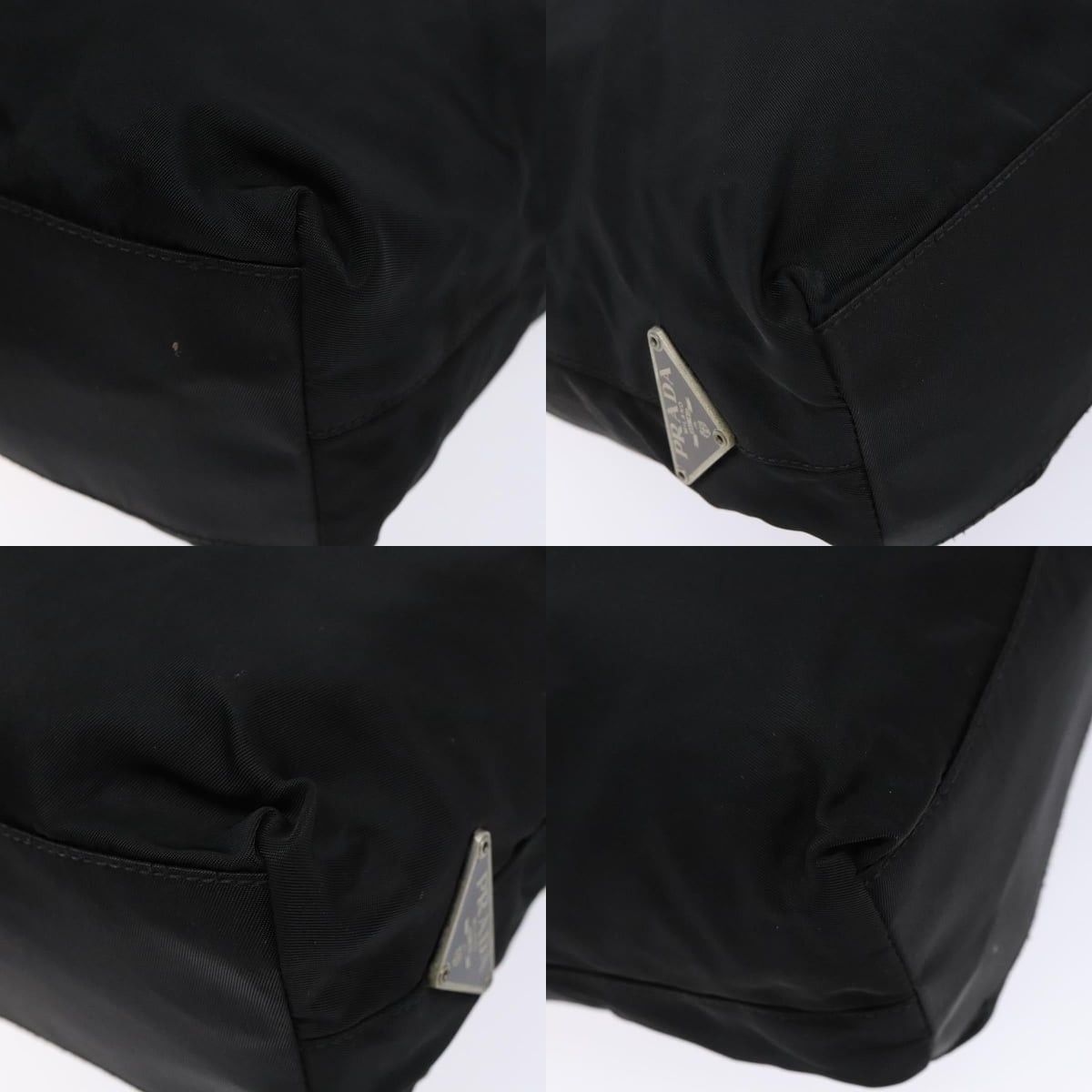 Prada PRADA Hand Bag Nylon Black Silver Size ONE SIZE - 10 Thumbnail