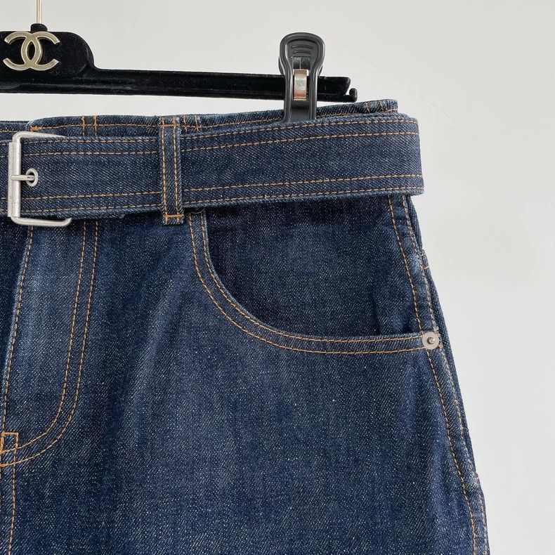 Dior Dior Blue denim skirt 2504-Nextarrow Size 26" / US 2 / IT 38 - 3 Thumbnail