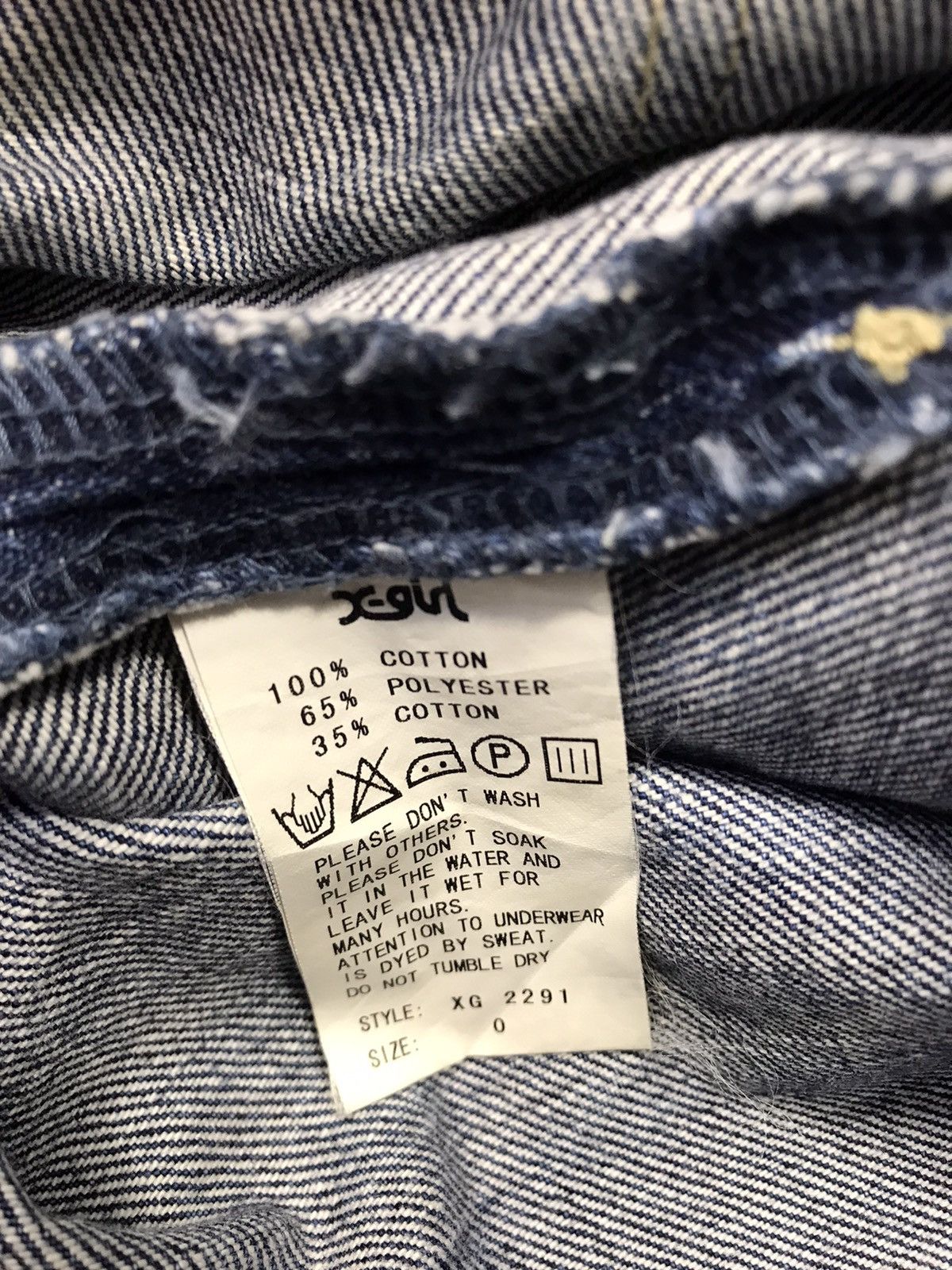 Japanese Brand X Girl Japan Zipper Indigo Denim Jeans Pants Straight Cut Size 28" / US 6 / IT 42 - 11 Thumbnail