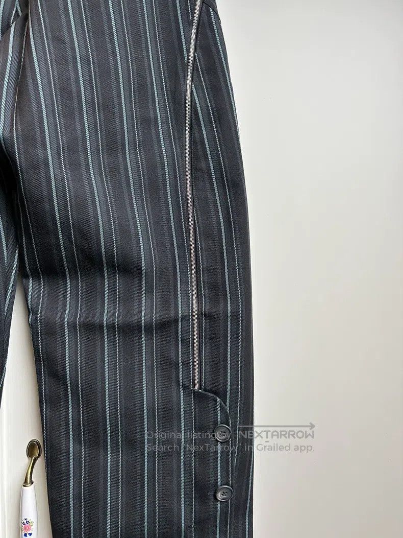 Kiko Kostadinov Kiko Kostadinov size S Irene wool striped zipper pants Size US 27 - 5 Thumbnail