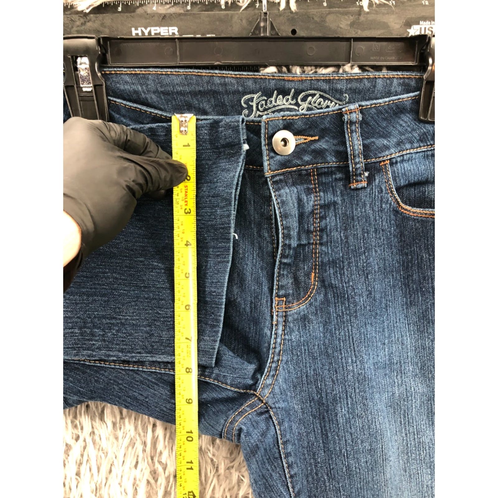 Faded Glory Faded Glory Jeans Bootcut Womens Medium Blue Size 8 Regular 27in Inseam Denim Cotton Pocket Zipper Belt Loops 5-Pocket Size 30" / US 8 / IT 44 - 5 Thumbnail