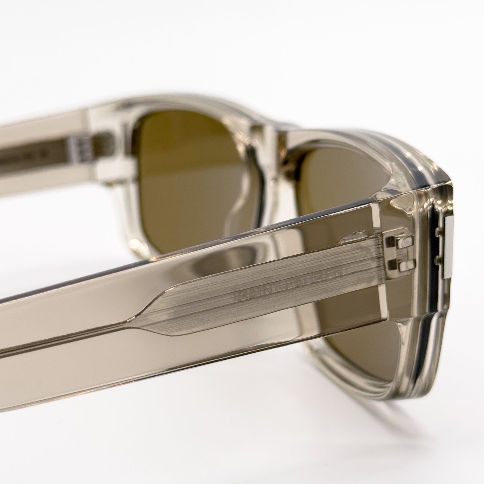 Saint Laurent Paris NEW SAINT LAURENT SUNGLASSES SL689 005 MEN SQUARE BEIGE/BROW Size ONE SIZE - 5 Thumbnail