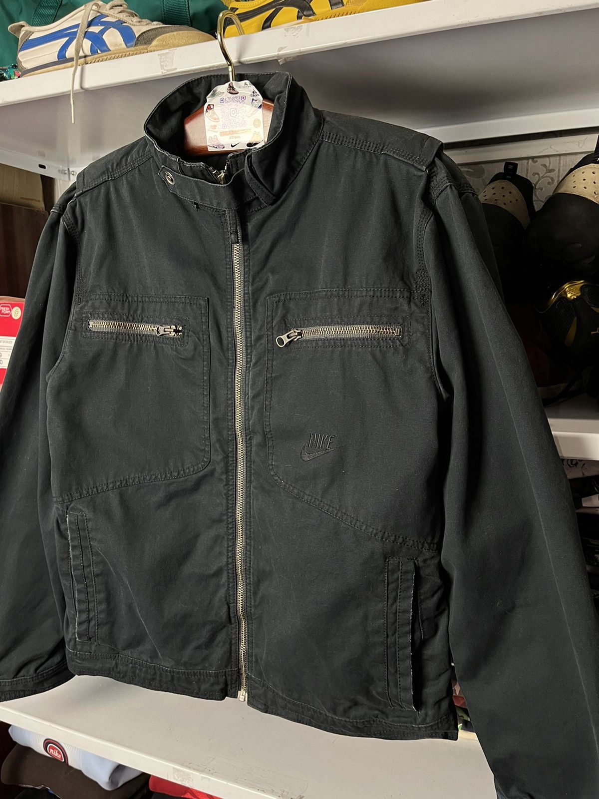 Nike Vintage Nike Denim Jacket omber Rare Pocket Zip Size L/ Size US M / EU 48-50 / 2 - 3 Thumbnail