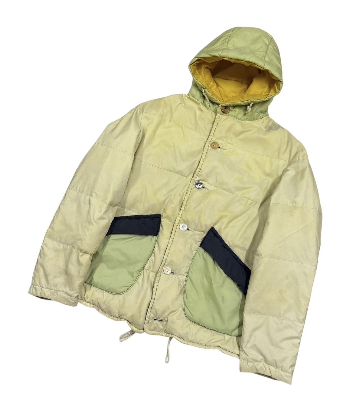 45rpm Vtg🔥45rpm Ai Indigo Puffer Down Jacket Multicolor Packable Size US L / EU 52-54 / 3 - 6 Thumbnail