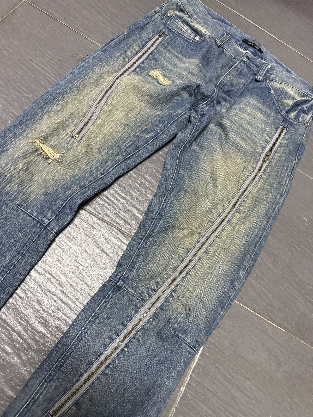 Japanese Brand Pholodox style of Numbernine jeans Size US 30 / EU 46 - 2 Thumbnail