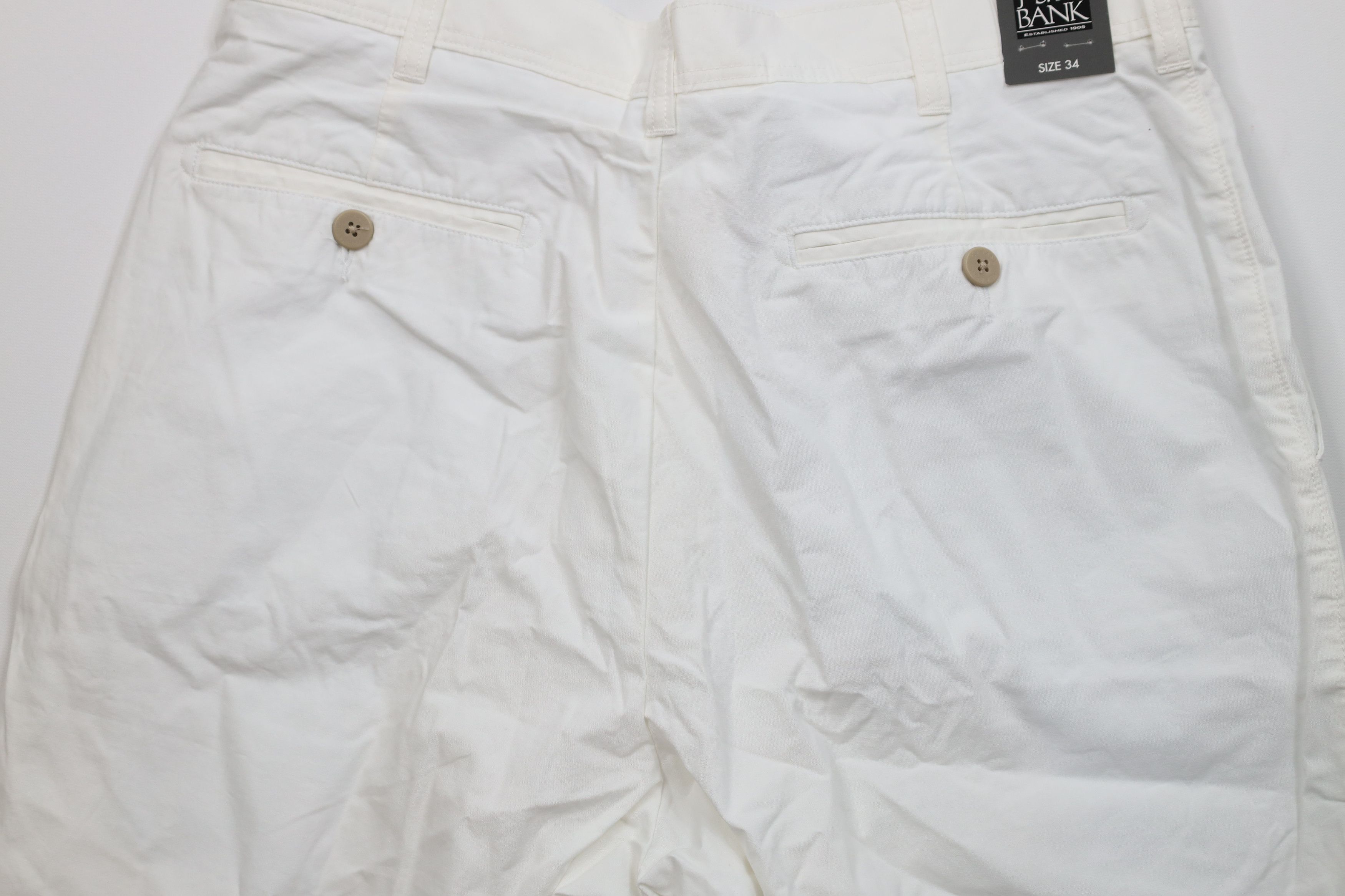 Jos. A. Bank Deadstock Vintage Y2K Jos A Bank Chino Shorts White Cotton Size US 34 / EU 50 - 10 Thumbnail