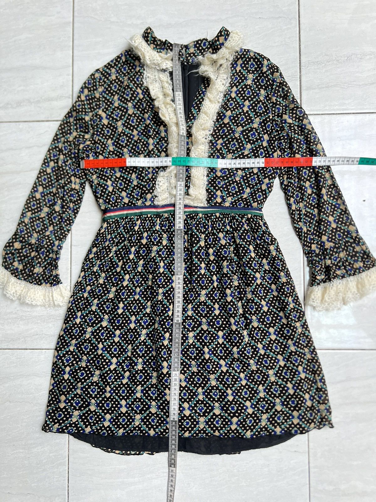 Anna Sui ANNA SUI Motive Midi Dress Size XS / US 0-2 / IT 36-38 - 7 Thumbnail
