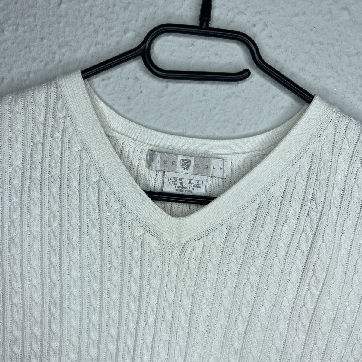 Nike Nike Golf Vintage 90s Vest Gilet Cable Knit Jumper Sweater Size US L / EU 52-54 / 3 - 5 Thumbnail