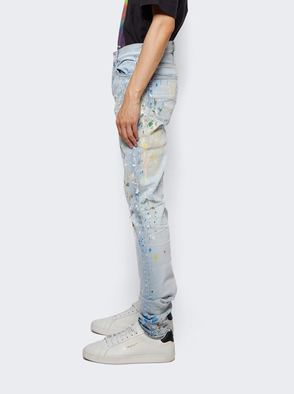 Amiri o1mle0925 Painter Jeans in Light Blue Size US 34 / EU 50 - 4 Thumbnail