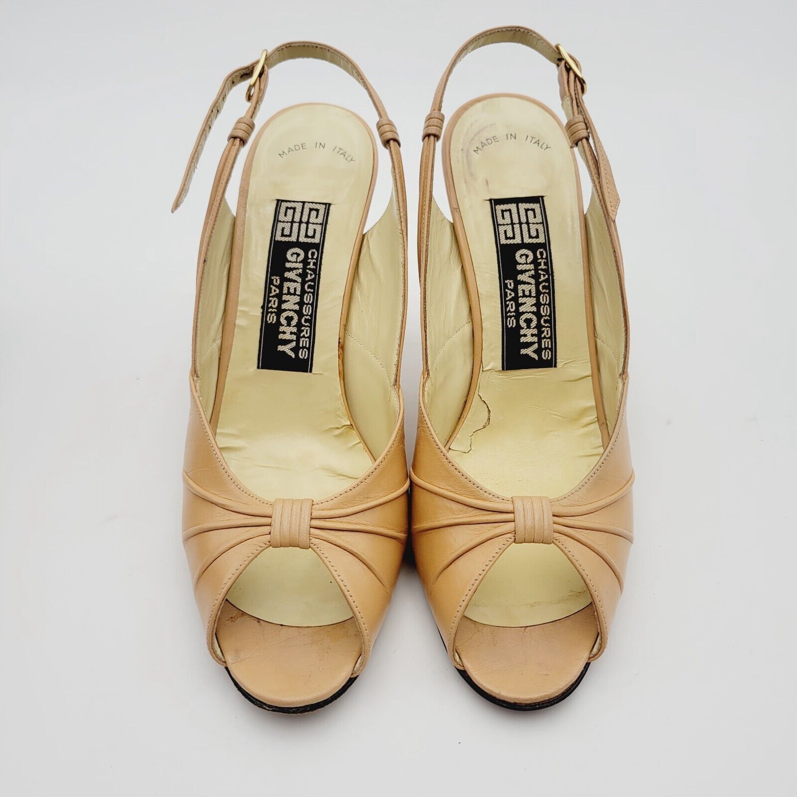 Givenchy Givenchy Round Toe Sling Back Heeled Sandal 6.5B Blush Beige Size US 6.5 / IT 36.5 - 8 Thumbnail