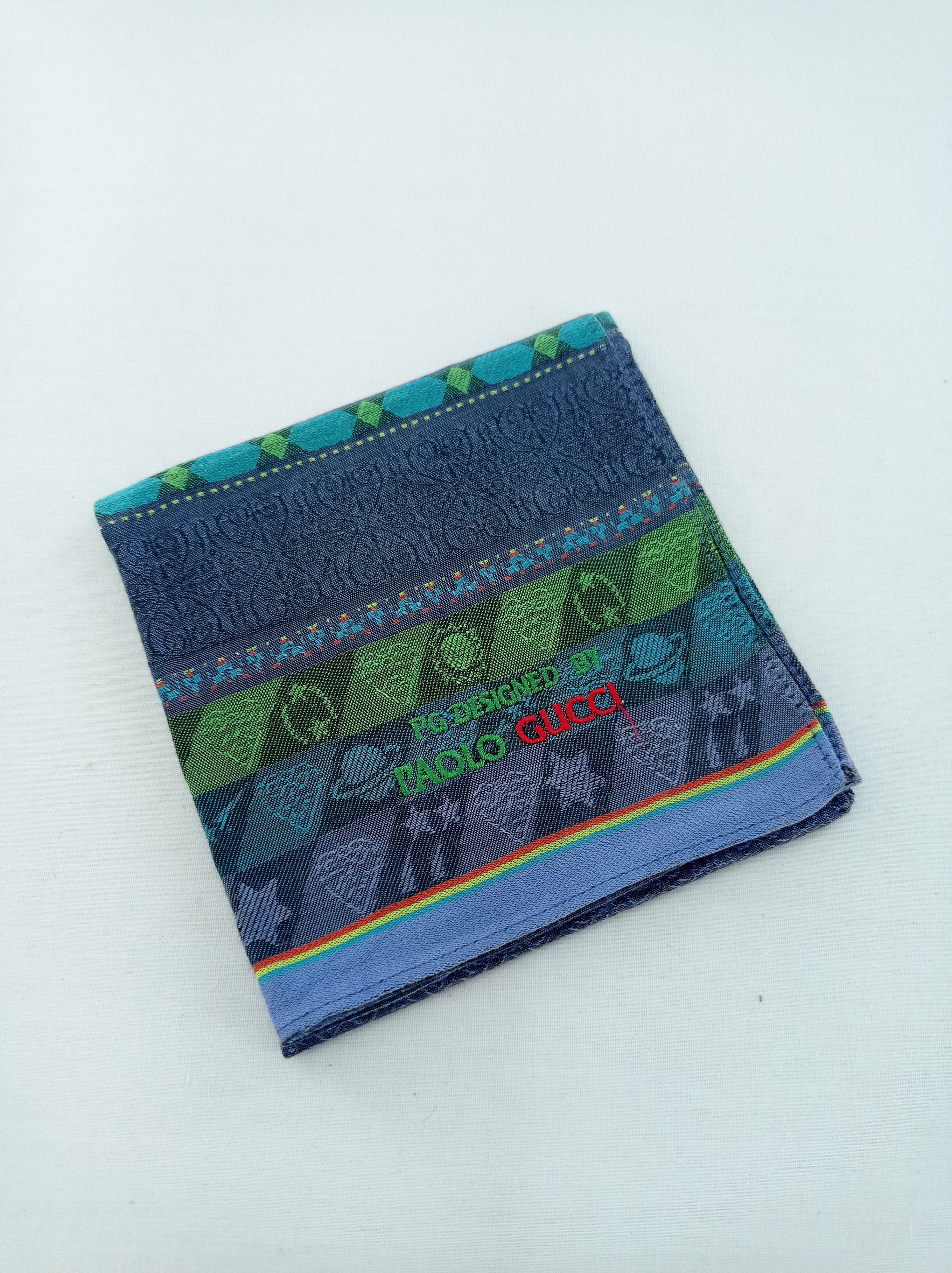 Paolo Gucci × Vintage Vintage Paolo Gucci Handkerchief / Bandana / Neckwear Size ONE SIZE - 2 Thumbnail