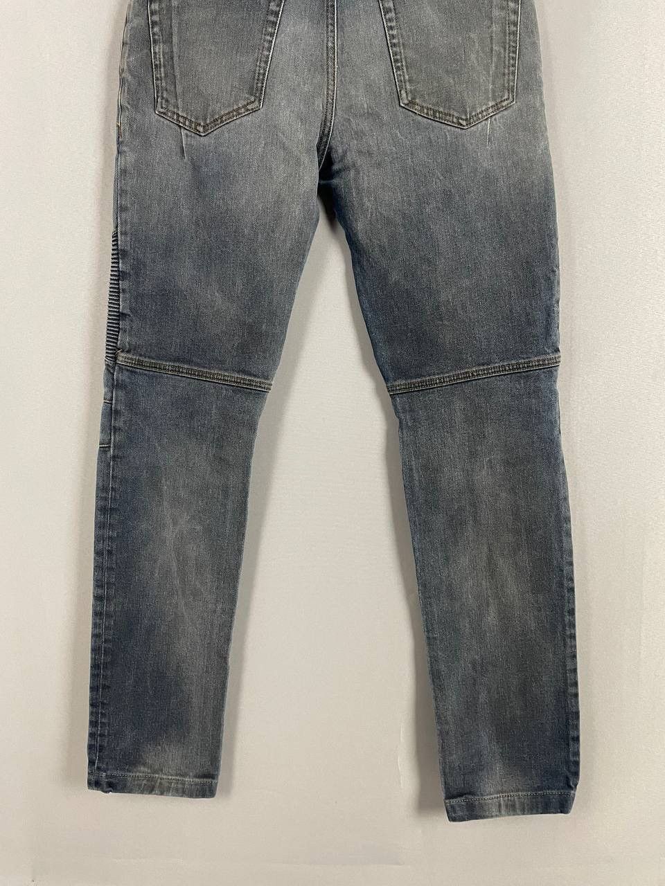 Balmain Balmain Biker Denim Jeans Grey Size US 32 / EU 48 - 9 Thumbnail