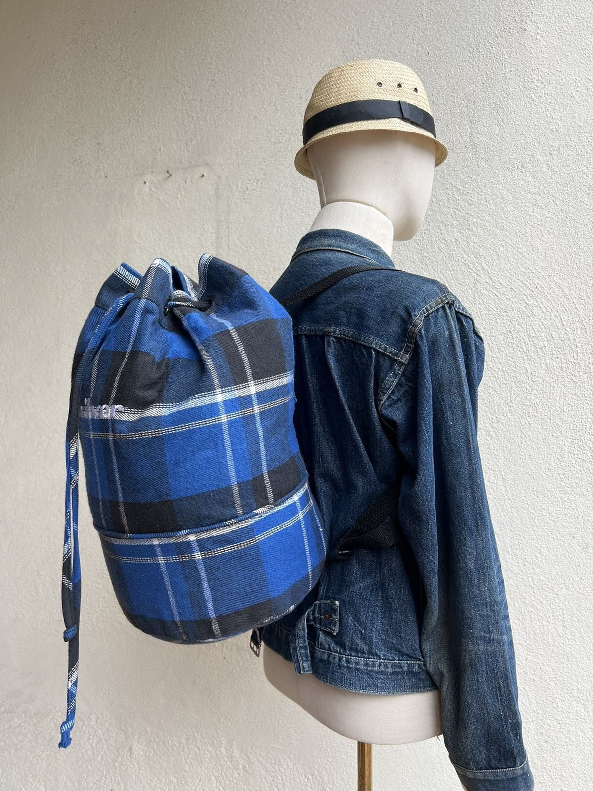Quiksilver Vintage 80s 90s Quiksilver Tartan Spell Out Backpack Bag Size ONE SIZE - 20 Thumbnail