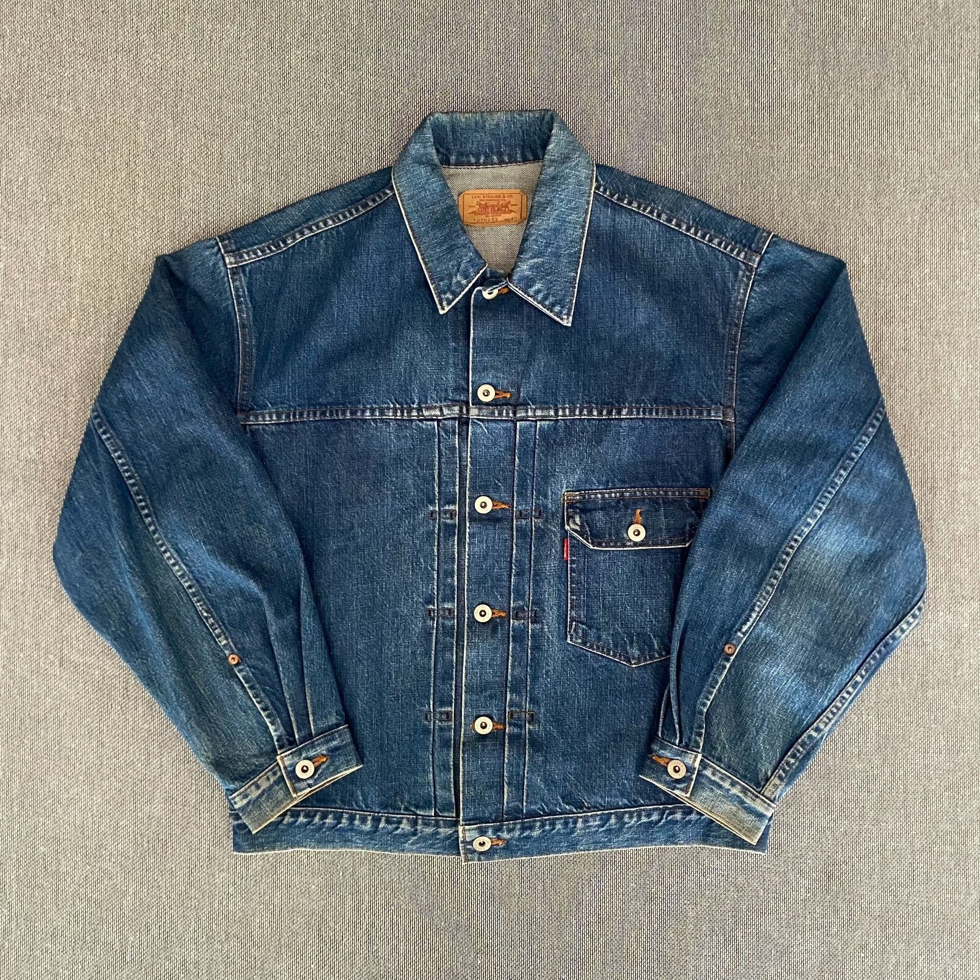 Levi's Vintage Clothing Levi's LVC 70702xx J02 Denim Jacket Size US XXS / EU 40 - 1 Thumbnail