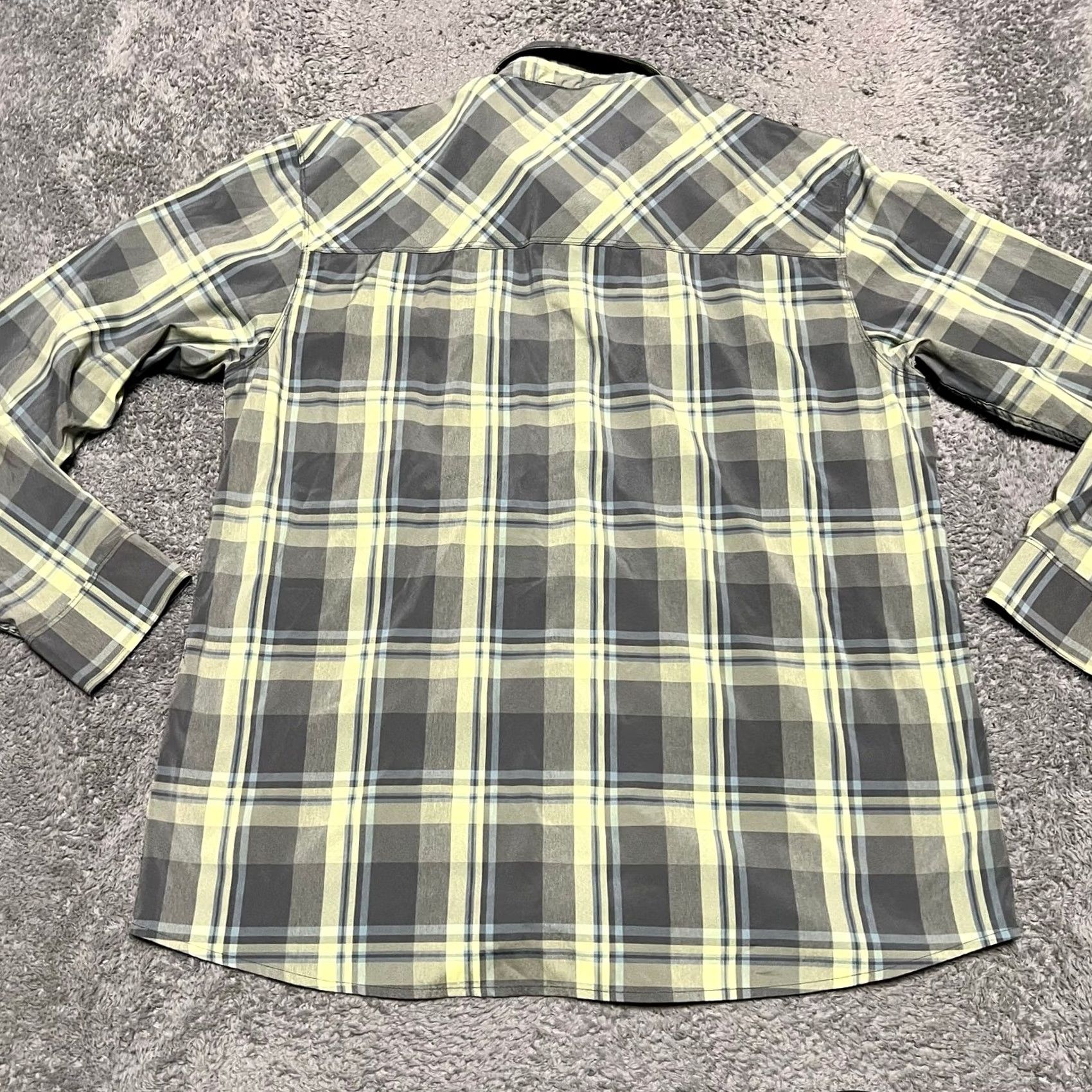 Vintage Simms Shirt Mens Large Green Plaid Fishing Long Sleeve Button Performance Shirt Size US L / EU 52-54 / 3 - 3 Thumbnail