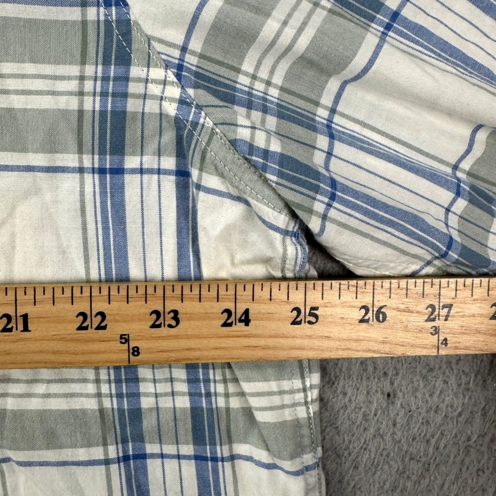 Lucky Brand Lucky Brand Shirt Button Up Mens XL Blue White Plaid Western Pearl Snap Saturday Size US XL / EU 56 / 4 - 6 Thumbnail