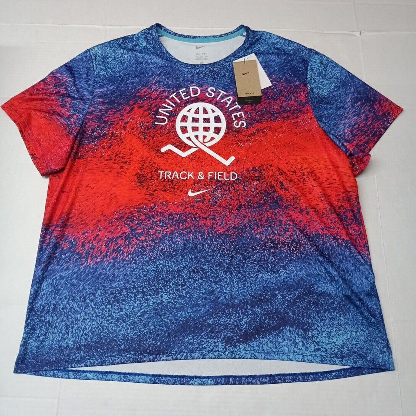Nike Nike Team USA Running Top Dri-Fit Track & Field Men's 2XL Size US XXL / EU 58 / 5 - 1 Thumbnail