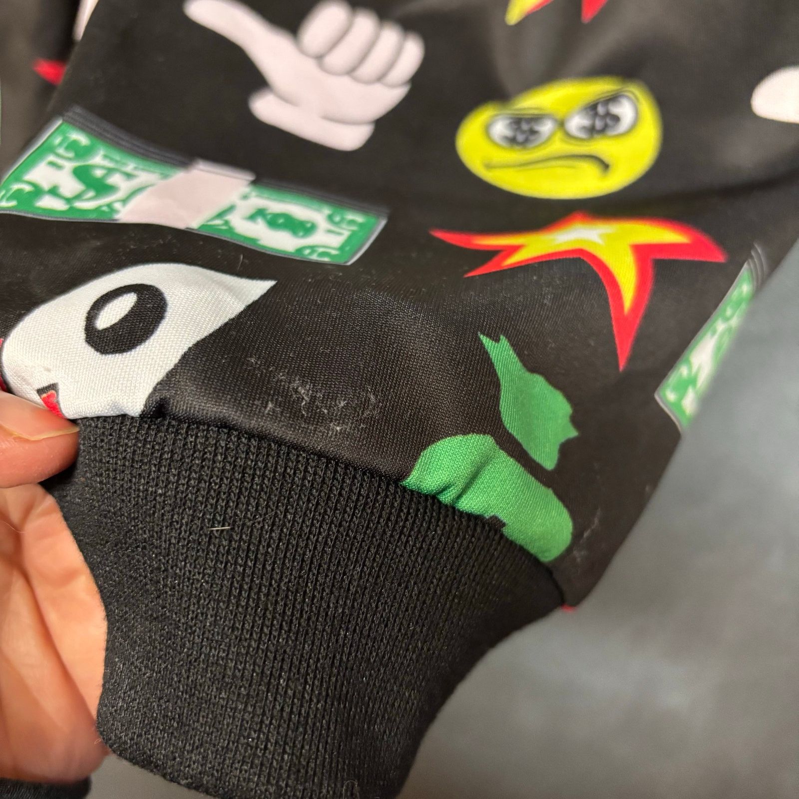 Other American Bazi Emoji Jogger Shorts Money Rocket Streetwear Size 28" / US 6 / IT 42 - 7 Thumbnail