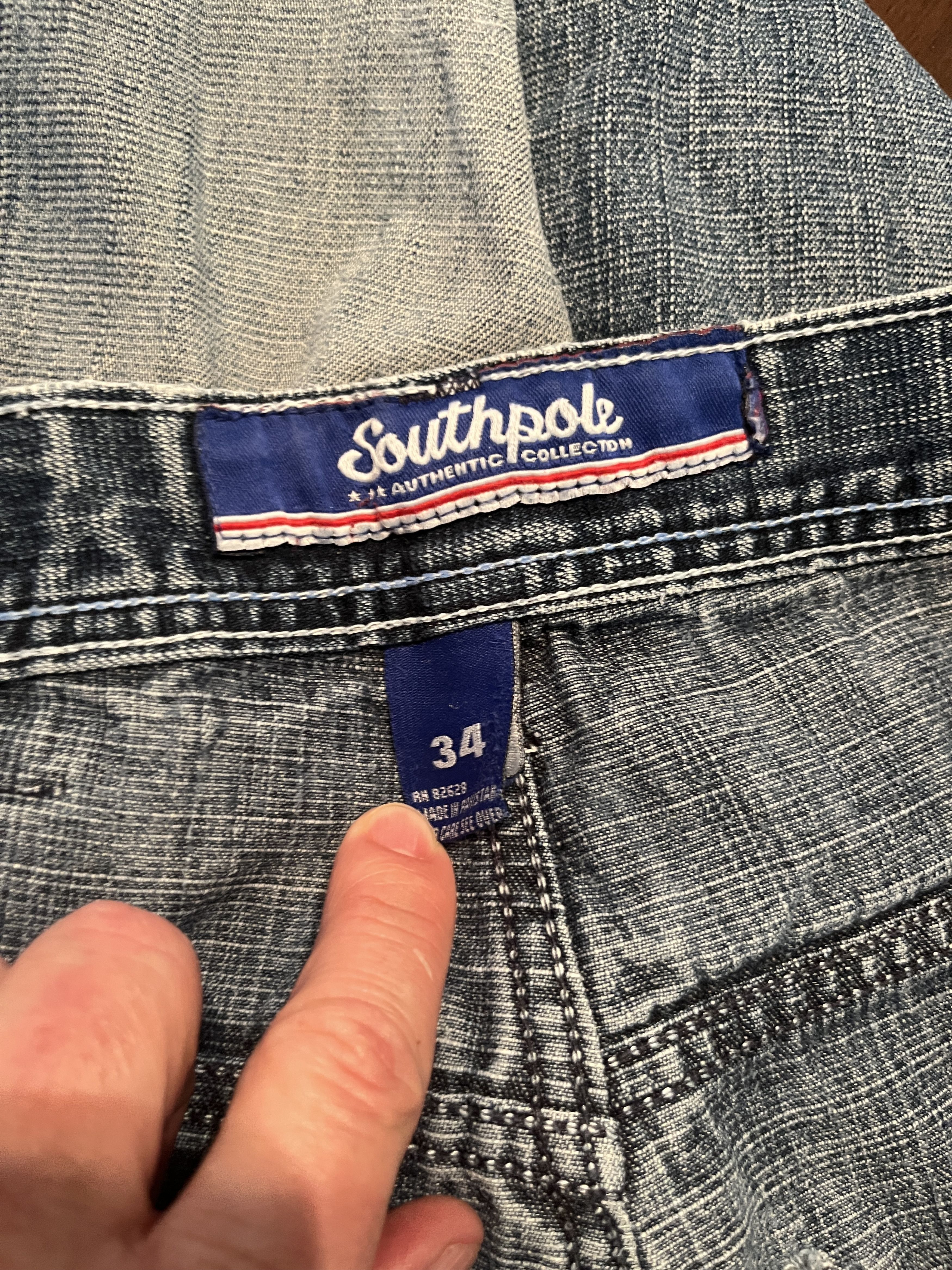 Southpole Vtg Southpole Baggy Patched Jeans 34 Y2K Cyber Streetwear Size US 34 / EU 50 - 13 Thumbnail