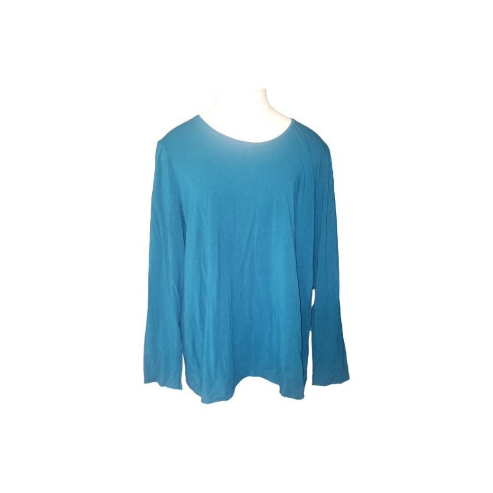 Chicos CT765 Chico's Ultimate Long Sleeve Teal Tee XL Size XL / US 12-14 / IT 48-50 - 1 Thumbnail