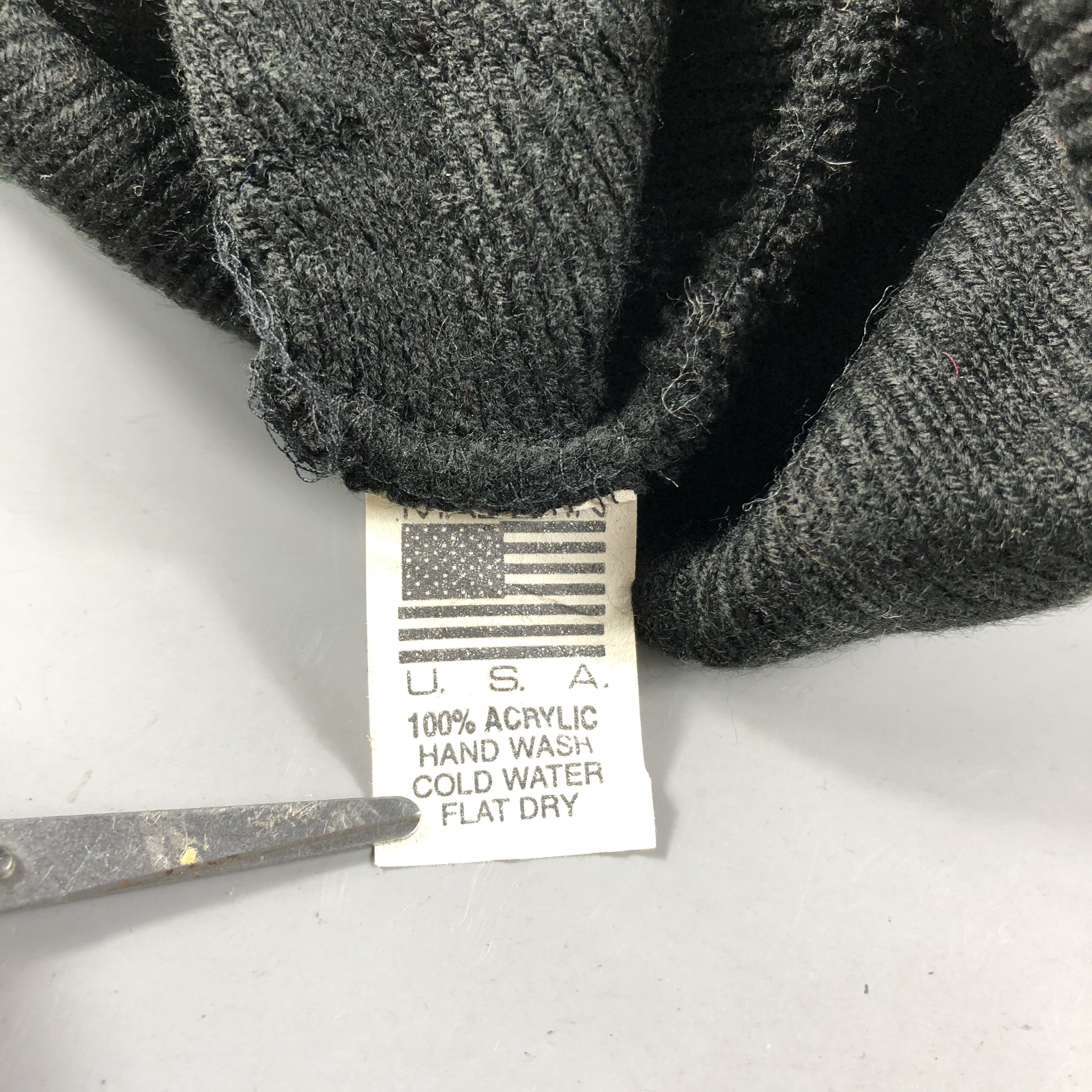 Vintage Made in USA Fisherman Knit Beanie Snowcap Snow Hat B733 Size ONE SIZE - 4 Thumbnail