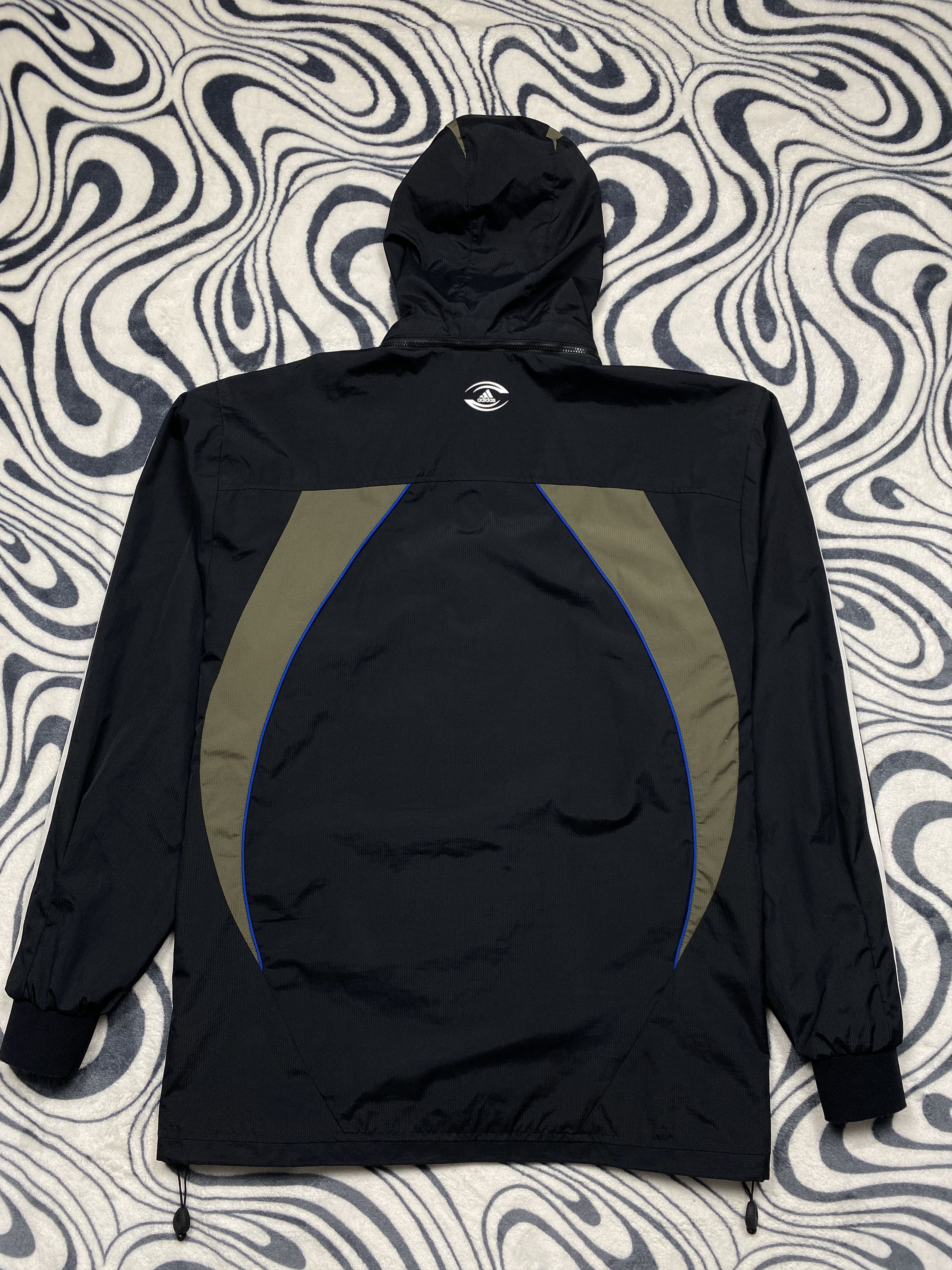 Adidas Adidas All Black Vintage Rugby Mens Windbreaker Jacket Size US XL / EU 56 / 4 - 10 Thumbnail