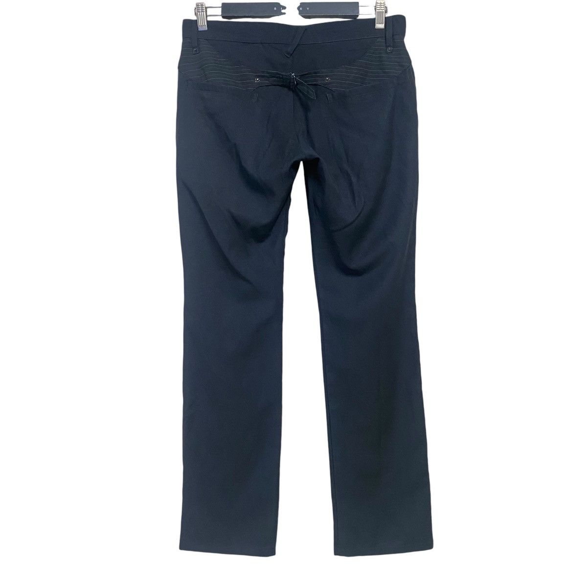 PPFM PPFM Black Paneled Trouser Low Rise Buckle Back Size US 32 / EU 48 - 1 Thumbnail