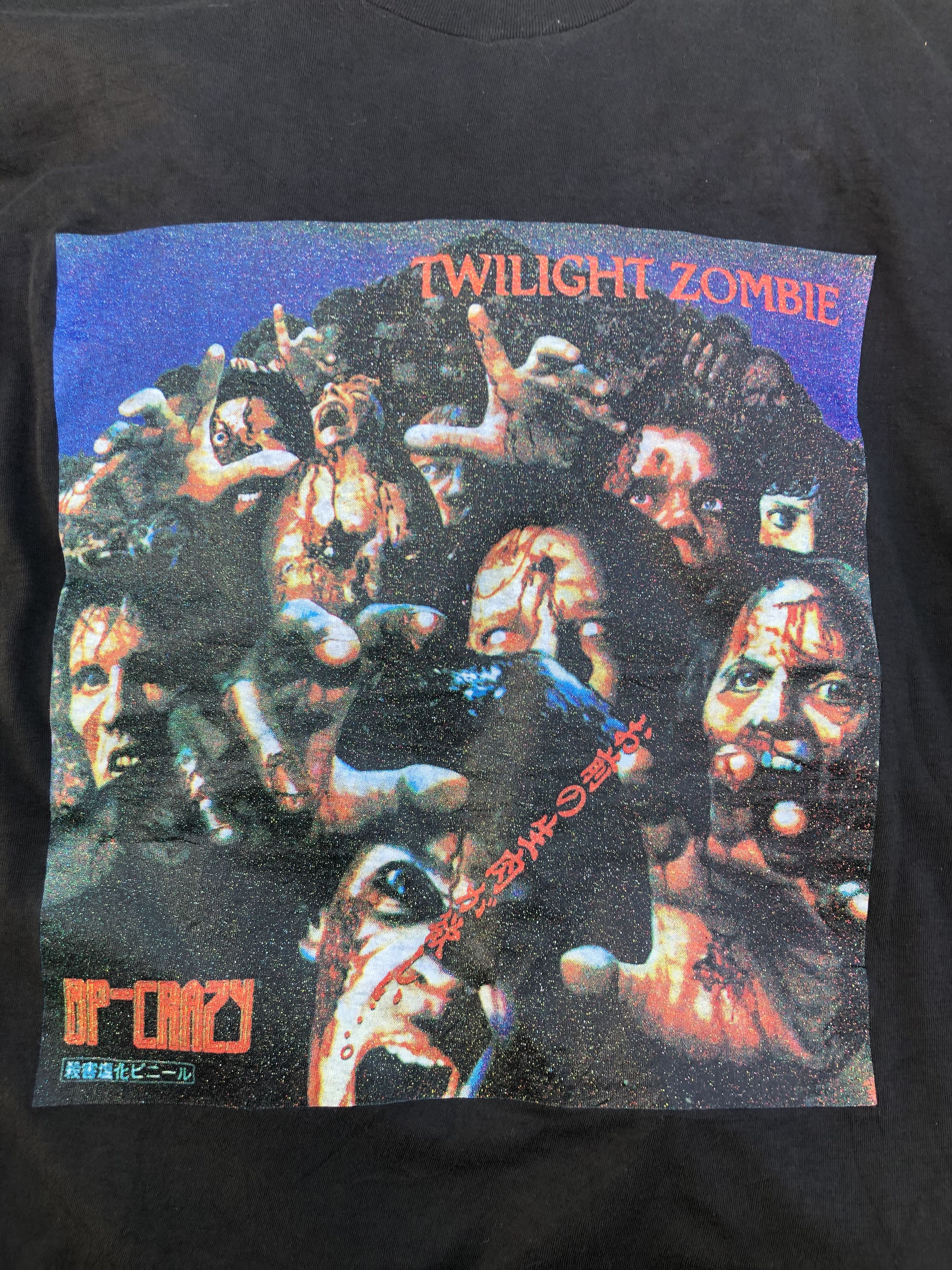 Band Tees Rare🔥Vintage 1990s QP- Crazy "Twilight Zombie" Album Tshirt Size US M / EU 48-50 / 2 - 5 Thumbnail