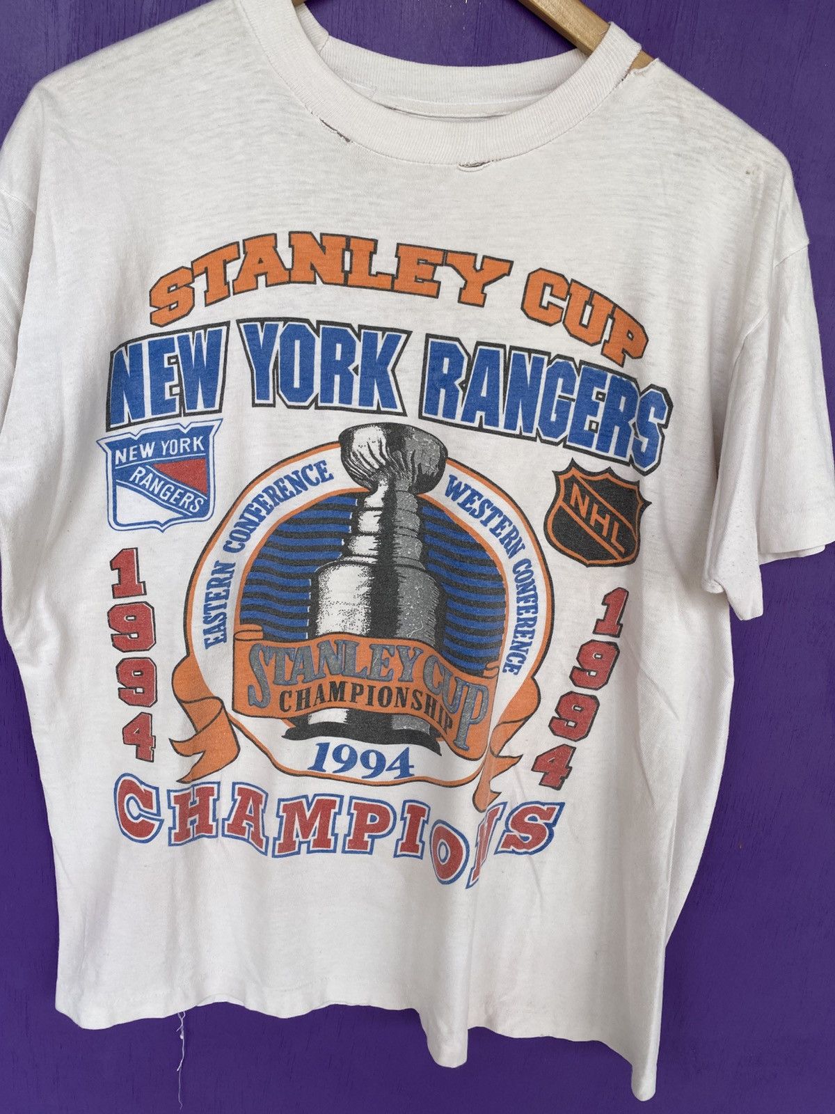 Other Vintage 1994 New York rangers stanley cup champs t-shirt Size US L / EU 52-54 / 3 - 3 Thumbnail