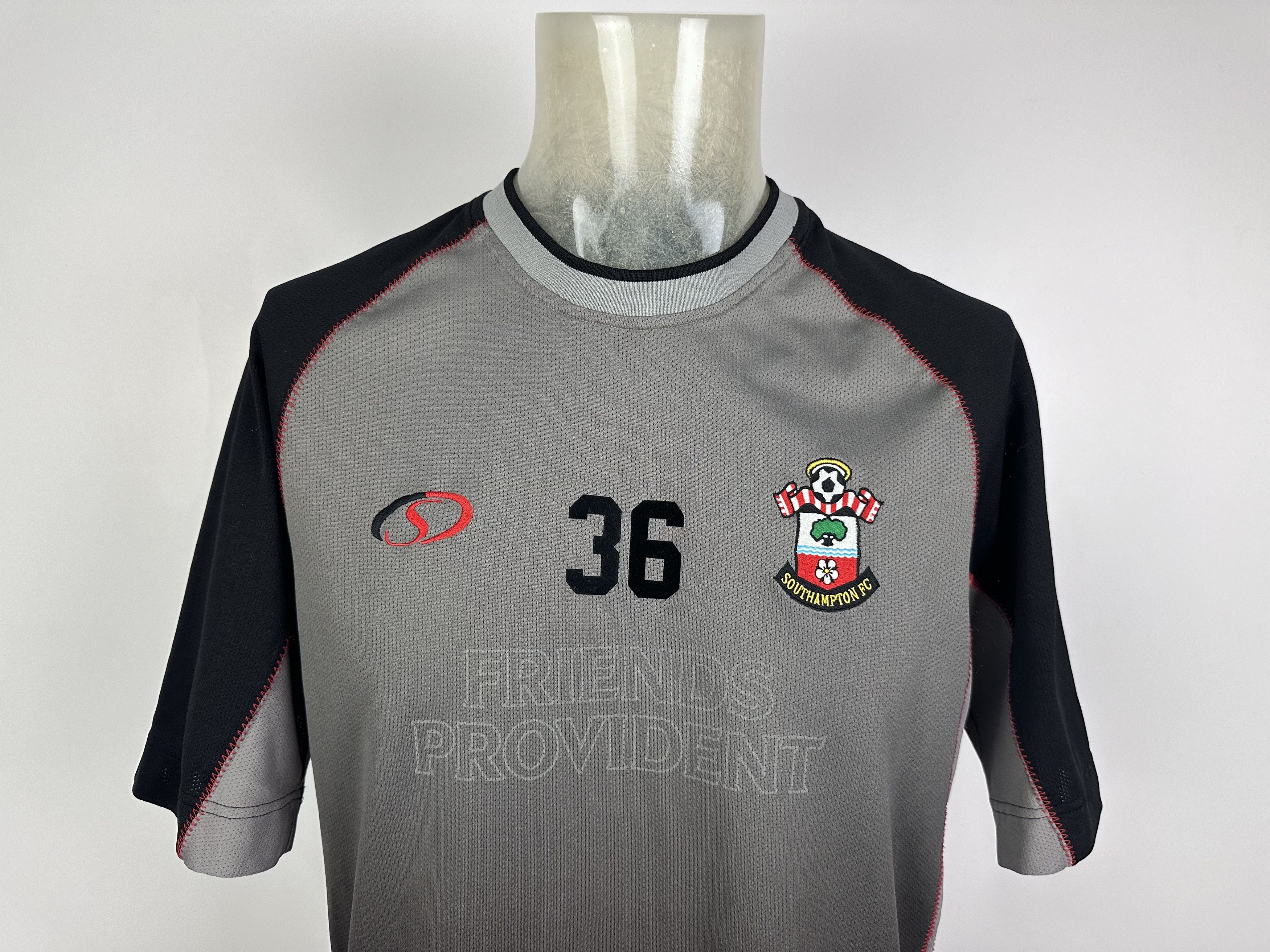 Vintage Southampton 2001 FOOTBALL SOCCER SHIRT JERSEY PLAYER ISSUE Size US L / EU 52-54 / 3 - 4 Thumbnail