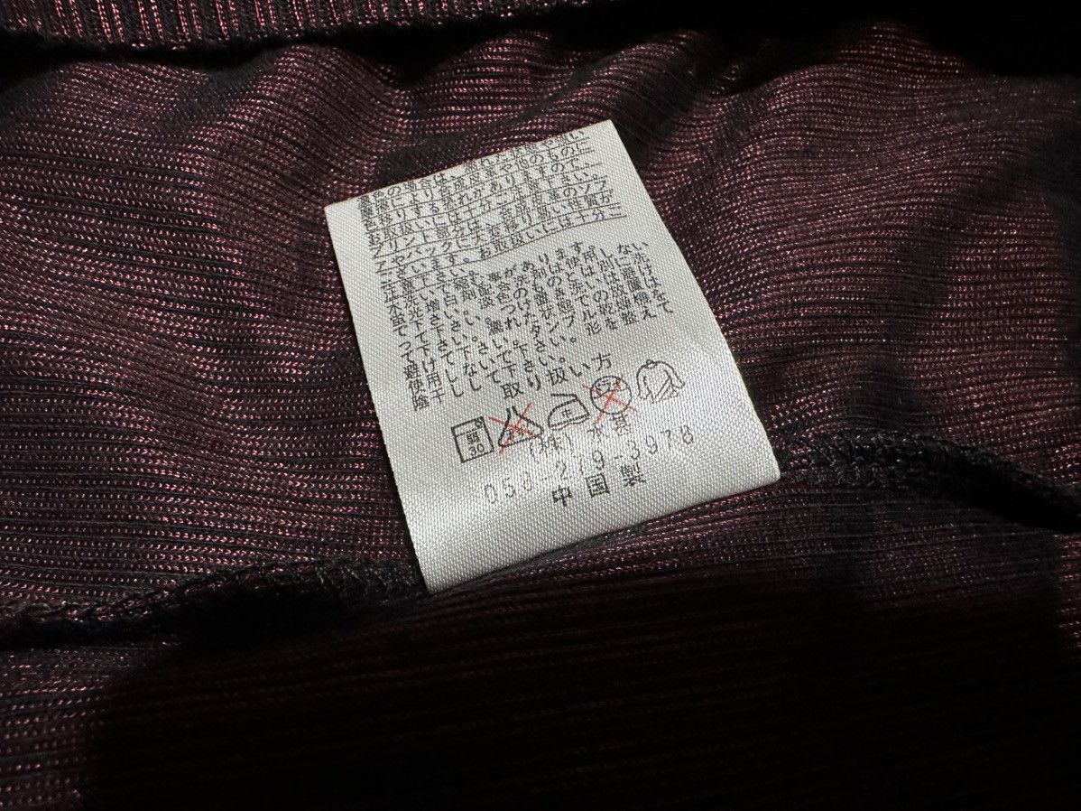 If Six Was Nine 🔥Sick Y2K Nota Bene Zipper Ribbed Tee Metallic Red Size US M / EU 48-50 / 2 - 7 Thumbnail